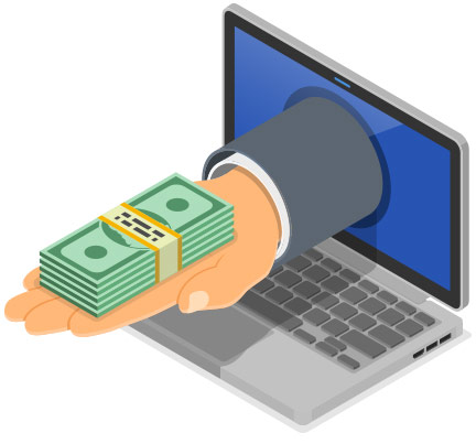 dollars-through-monitor